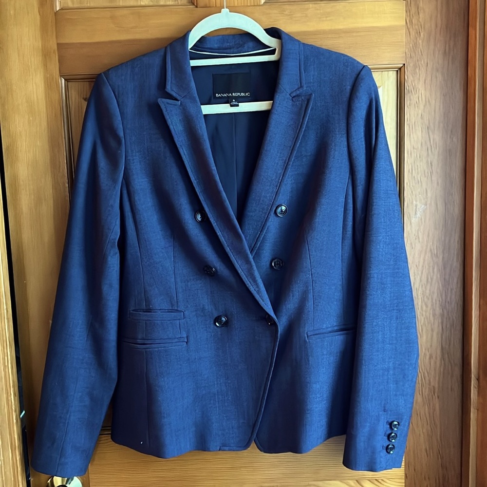 Banana Republic wool blazer blue size 8